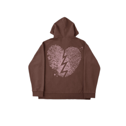 No Luv Hoodie- Brown